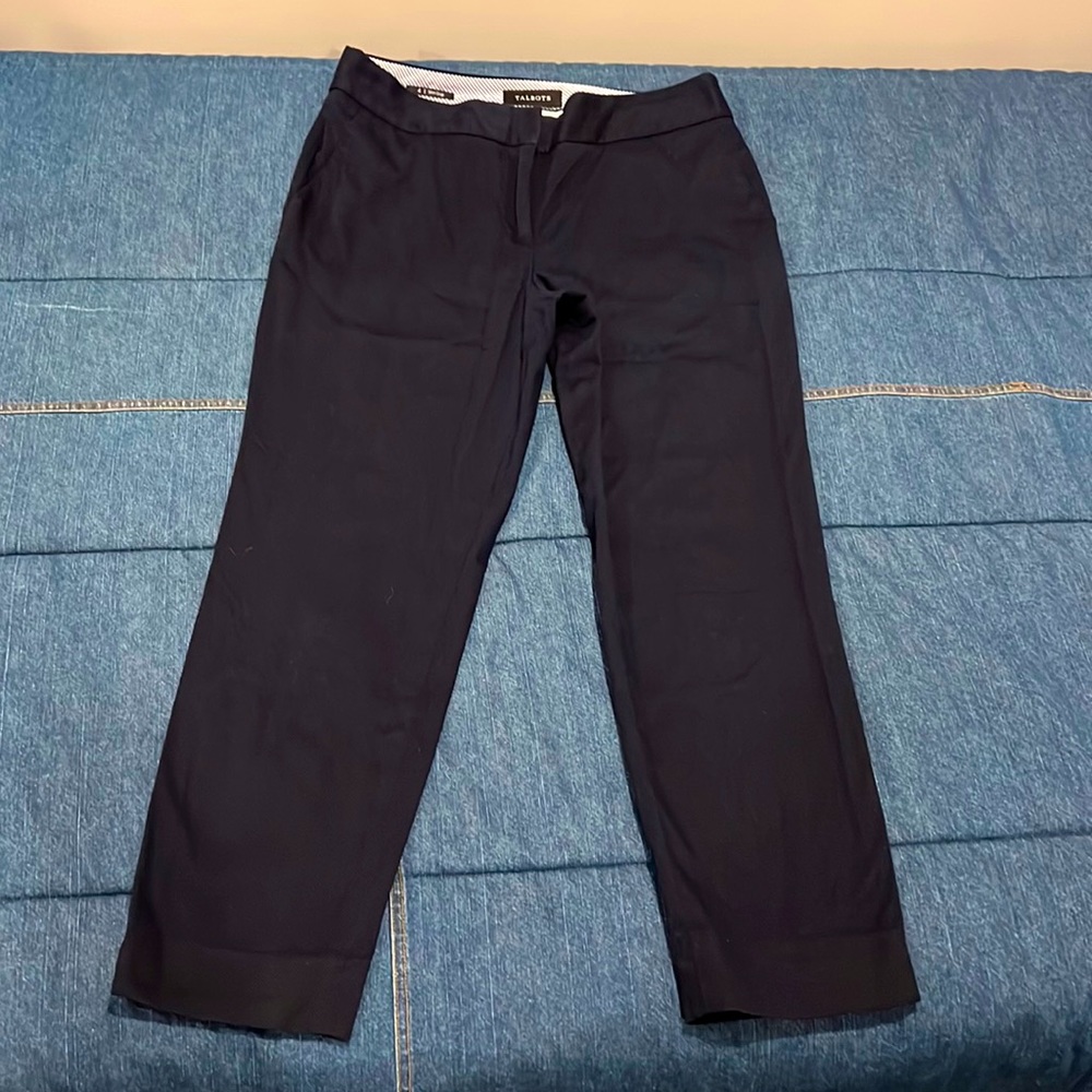 Talbots Crop navy pants